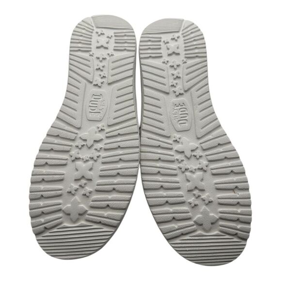 Hey Dude Wally Merry Fishmas Sweater Loafers Mens 10 Red Green Christmas Slip On - Picture 10 of 10